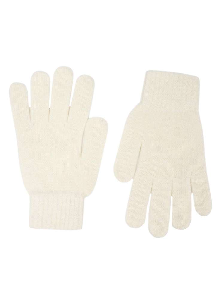 💕 Zwillingsherz Handschuhe 100 % Kaschmir Cashmere Weiß