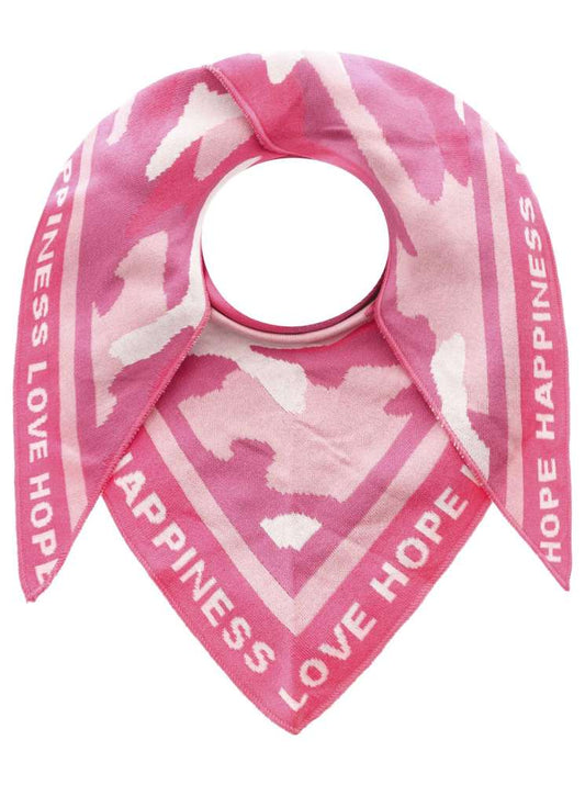 💕 Zwillingsherz Dreieckstuch "Camouflage-Love" Baumwolle Pink