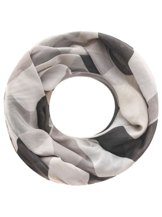 Loop Tuch "Abstrakt Camouflage" Baumwolle Seide Beige