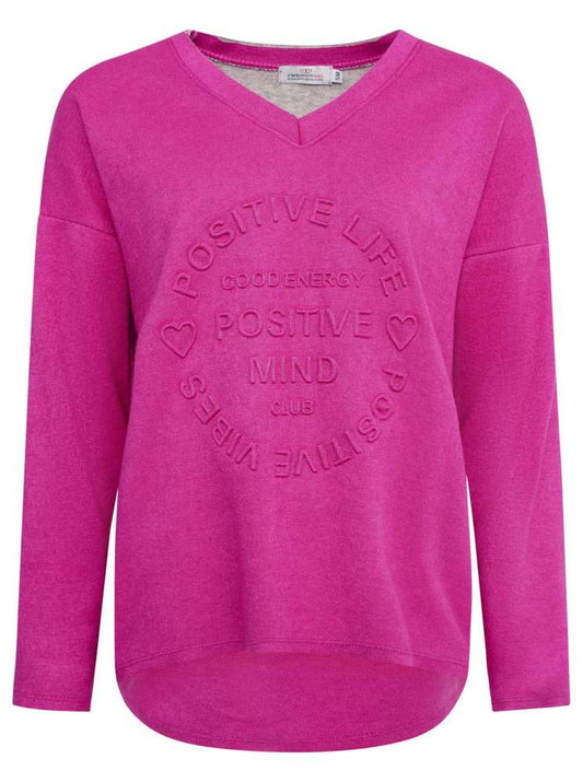 💕 Zwillingsherz Shirt Double Face "Frühlingsfarben" Stempeldruck Pink