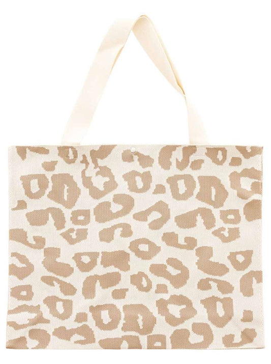 Tasche Shopper "Soft Leo" Beige