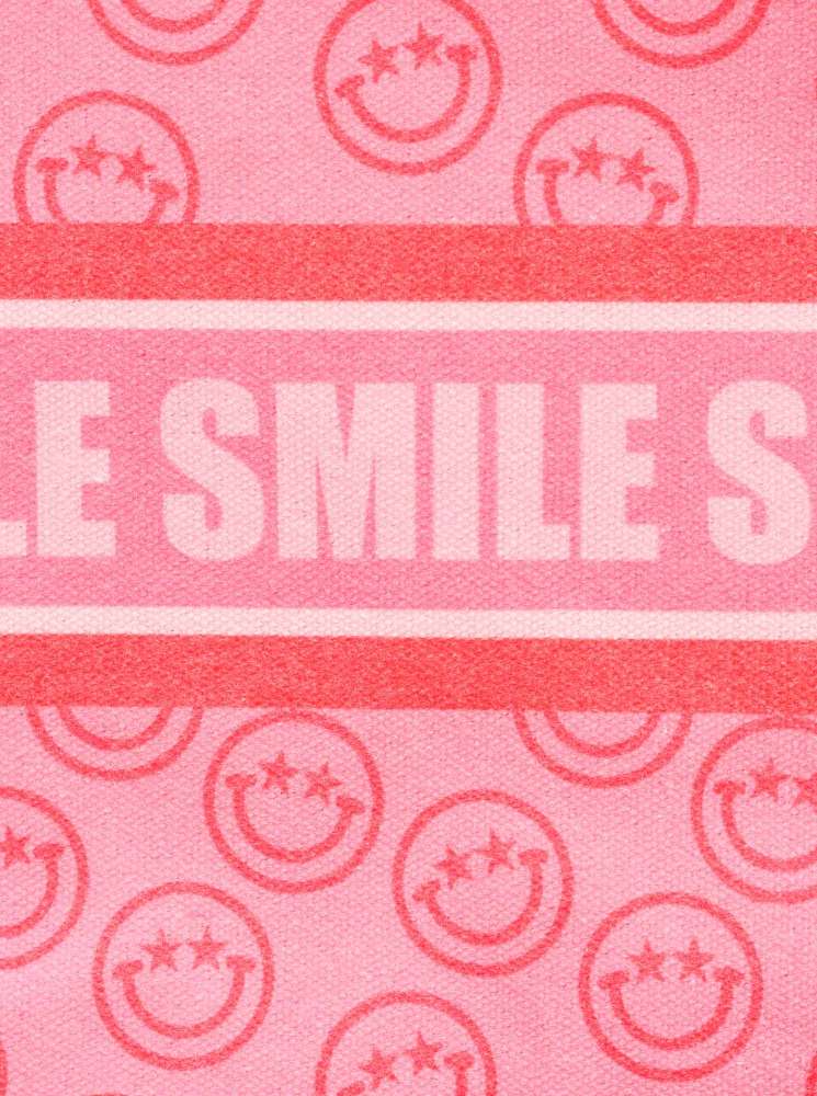 💕 Zwillingsherz Kosmetiktasche "Smile Smile Smile" Pouch Pink