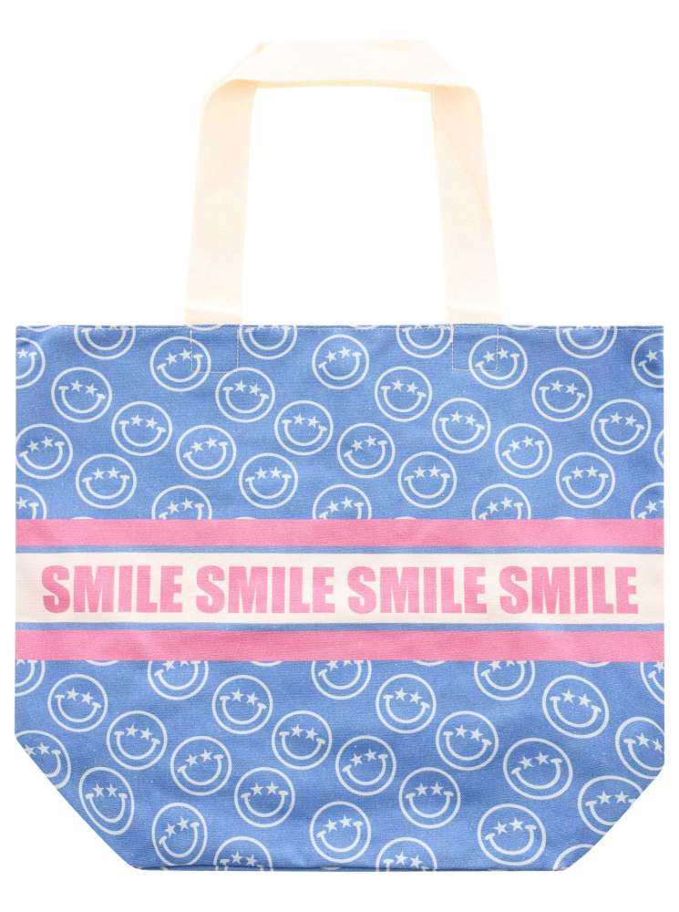 💕 Zwillingsherz Tasche Shopper "Smile Smile Smile" Tote bag Blau