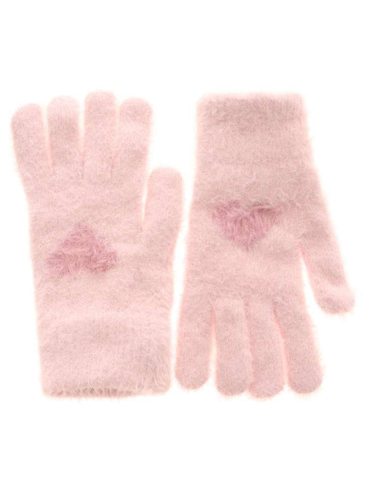 💕 Handschuhe Kuschel "Herzen" Rosa