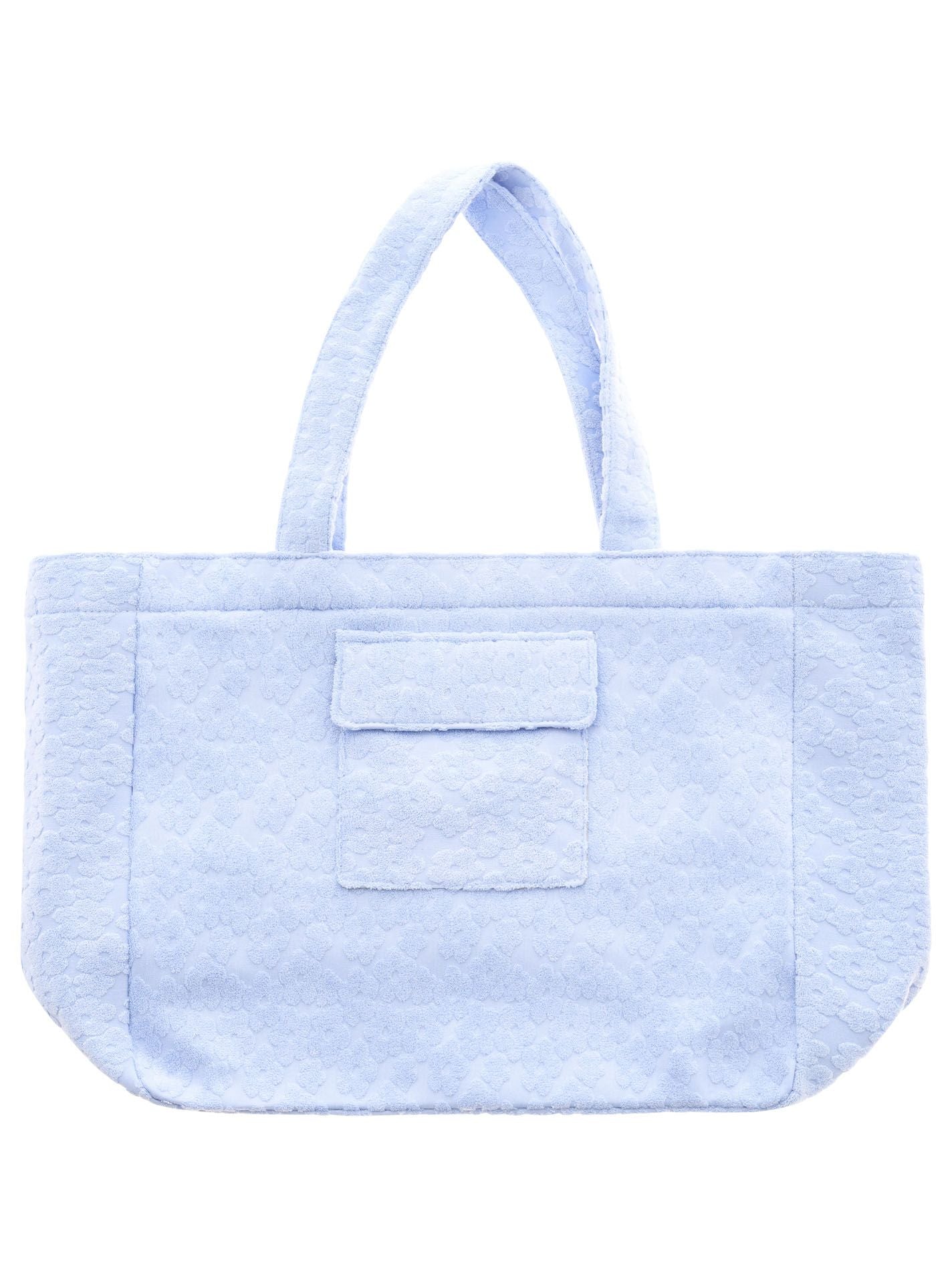 Tasche Shopper Frottee "Summer" Hellblau