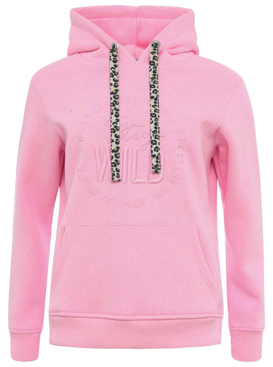 💕 Zwillingsherz Sweatshirt Hoodie "Nelina" Sweater Baumwolle Rosa