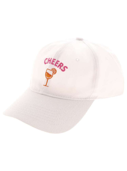 💕 Zwillingsherz Cap "Cheers" Weiß