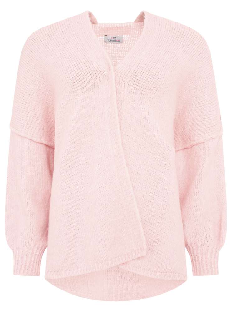 💕 Zwillingsherz Cardigan Strickjacke "Kirsche" Rosa