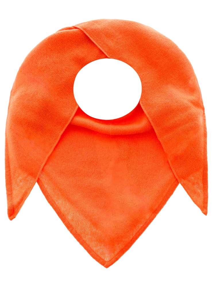 💕 Zwillingsherz Dreieckstuch "100 % Cashmere" Kaschmir Neonorange