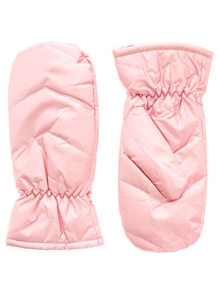 💕 Handschuhe Fäustlinge "ZickZack Stepp" Rosa