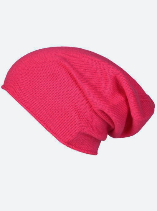 💕 Zwillingsherz Mütze "Classic" Blogger Beanie Wolle Fleece Pink