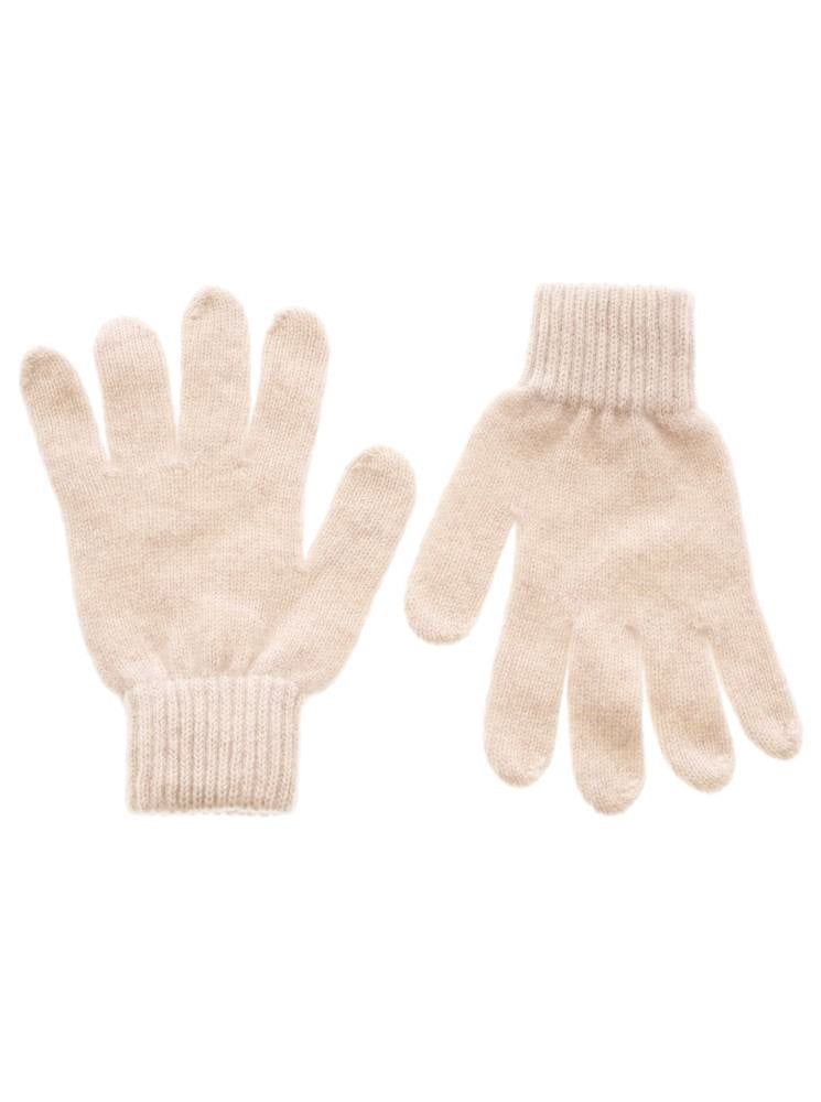 💕 Zwillingsherz Handschuhe 100 % Kaschmir Cashmere Hellbeige