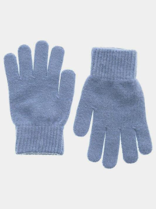 💕 Zwillingsherz Handschuhe "Uni" Wolle Jeansblau