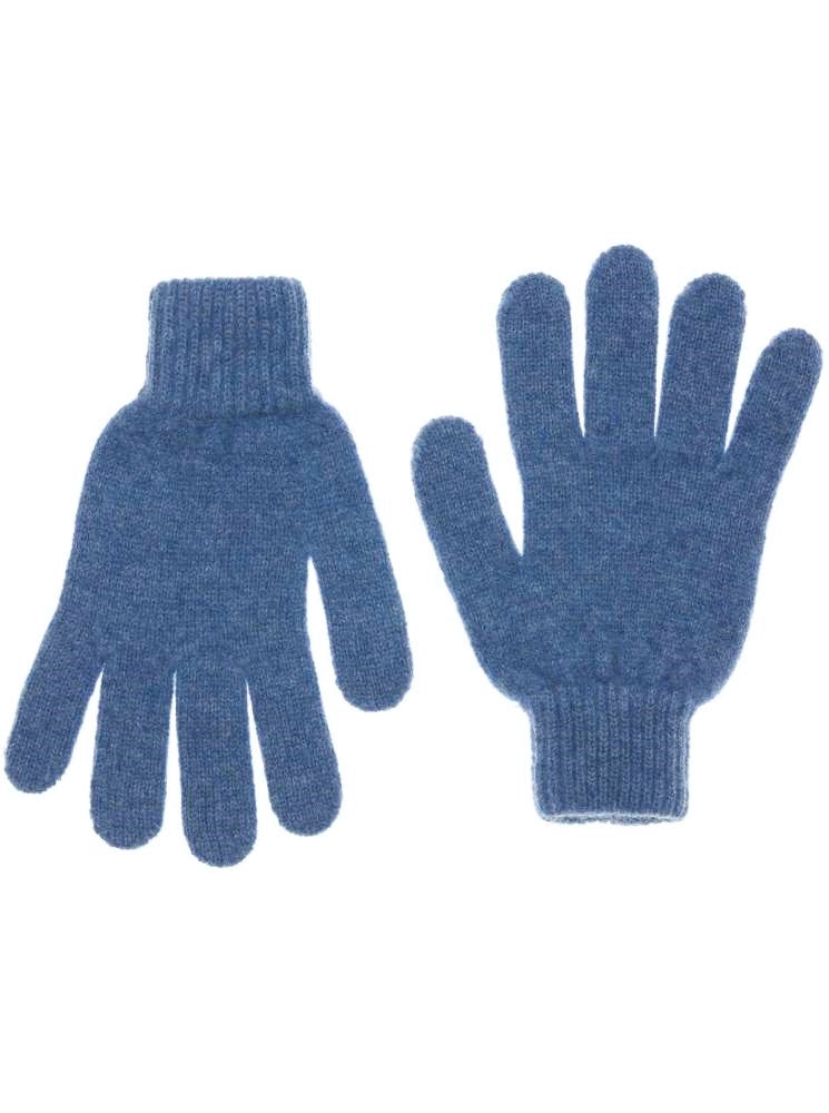 💕 Zwillingsherz Handschuhe 100 % Kaschmir Cashmere Jeansblau