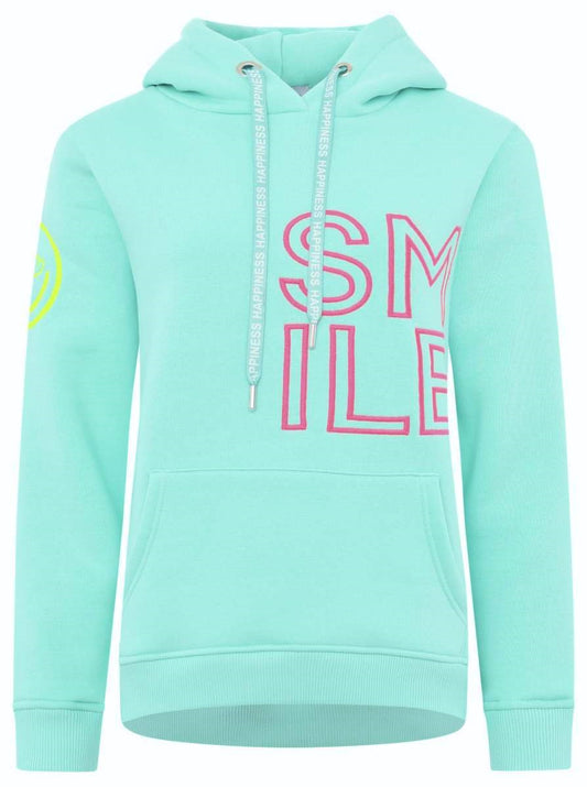 💕 Zwillingsherz Sweatshirt Hoodie "Alissa" Sweater Baumwolle Mint