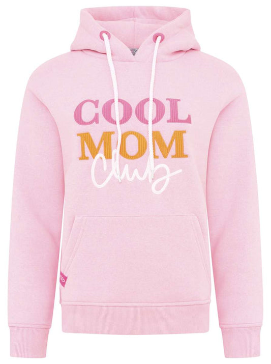 💕 Zwillingsherz Sweatshirt Hoodie "Cool Mom Club" Sweater Baumwolle Rosa