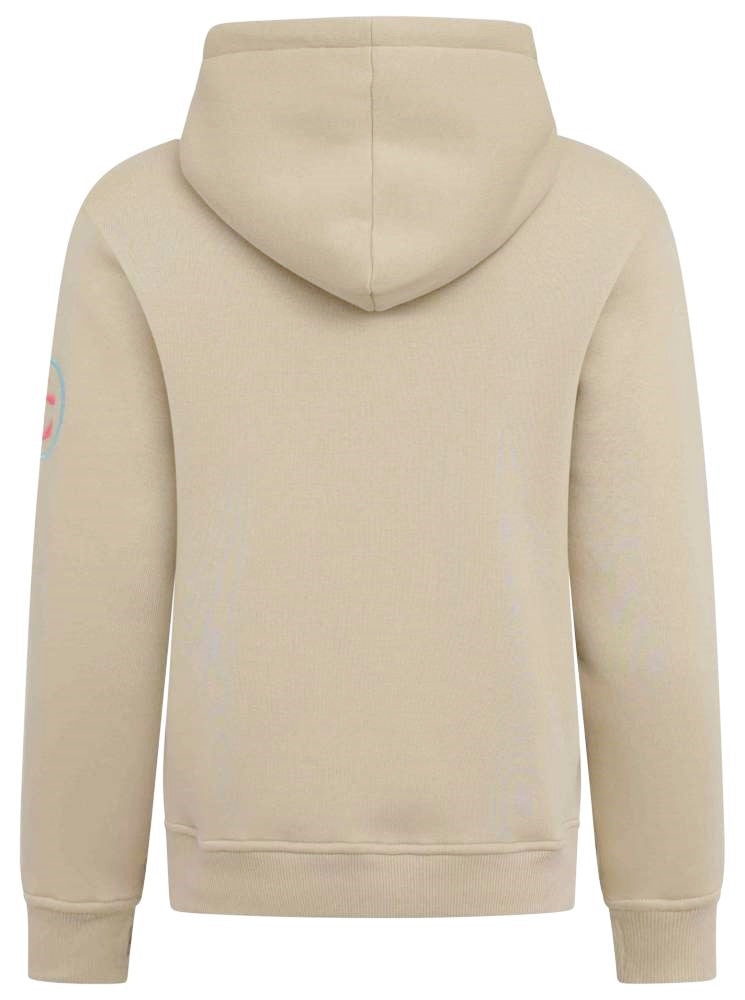 Beige hooded sweatshirt online