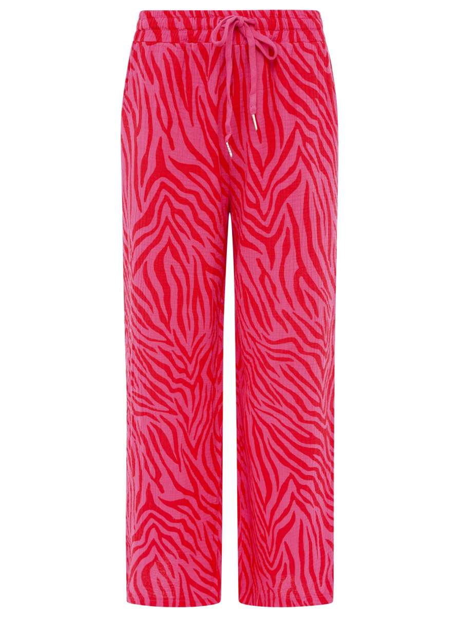 💕 Zwillingsherz Hose Musselin "Zebra" Pink