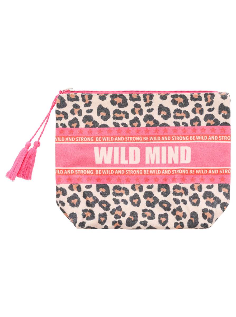 💕 Zwillingsherz Kosmetiktasche "Wild Mind" Pouch Beige