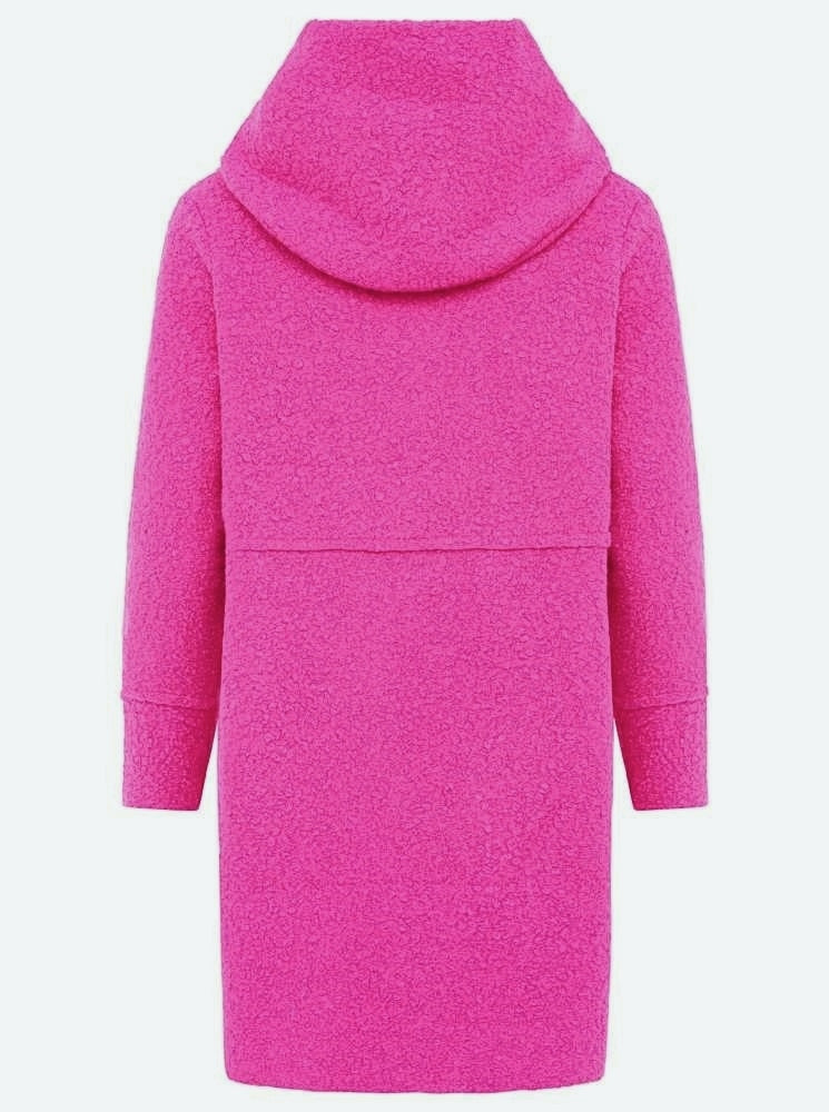 💕 Zwillingsherz Mantel "Kuschelweich" Hoodiemantel Kapuze Pink