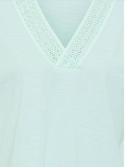 Olsen Shirt Cosima Kurzarm 111004875 Mint Blue