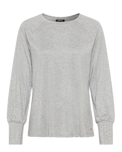 Olsen Shirt Hannah 1104669 Pearl Grey Melange