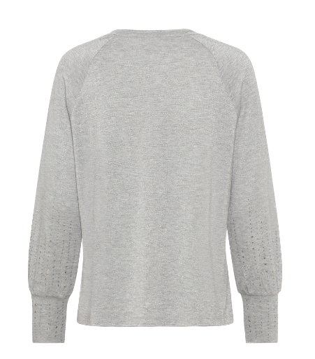 Olsen Shirt Hannah 1104669 Pearl Grey Melange