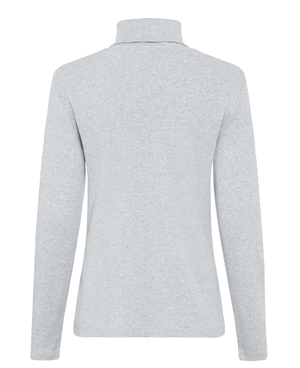 Olsen Shirt Rollkragen Langarm Edda 1104429 Pearl Grey Melange