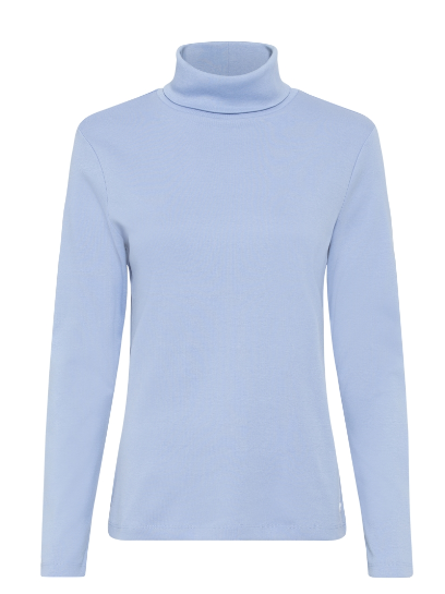 Olsen Shirt Rollkragen Langarm 1104429 Crystal Blue