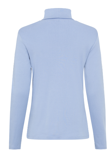 Olsen Shirt Rollkragen Langarm 1104429 Crystal Blue