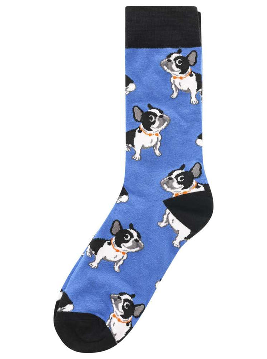 💕 Zwillingsherz Socken "Animal Bulldogge" Blau