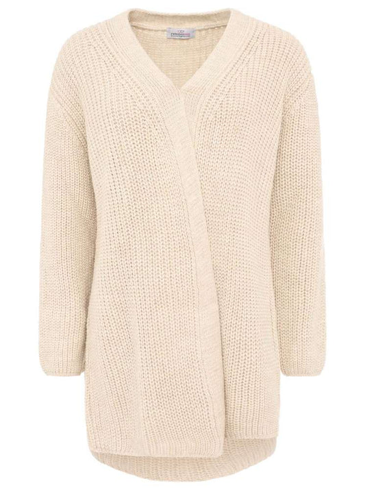 💕 Zwillingsherz Strickjacke "Grobstrick" Beige