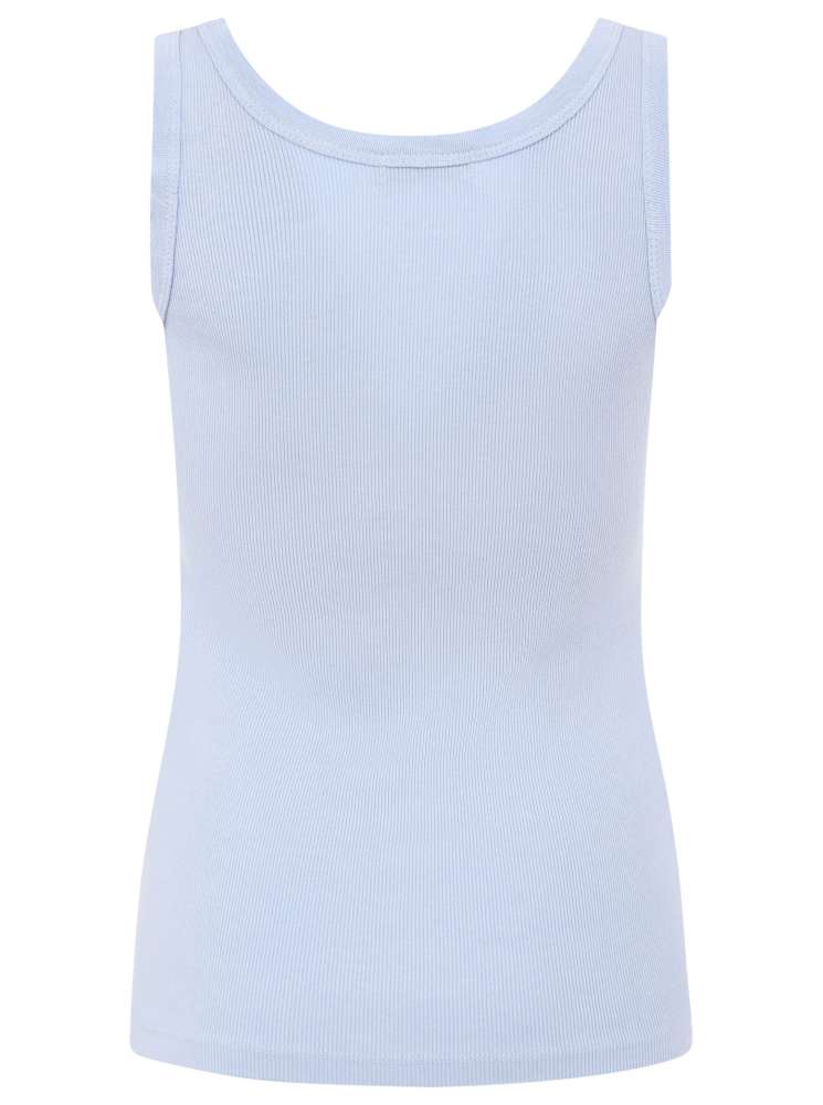 💕 Zwillingsherz Top "Rippe" Tanktop Hellblau