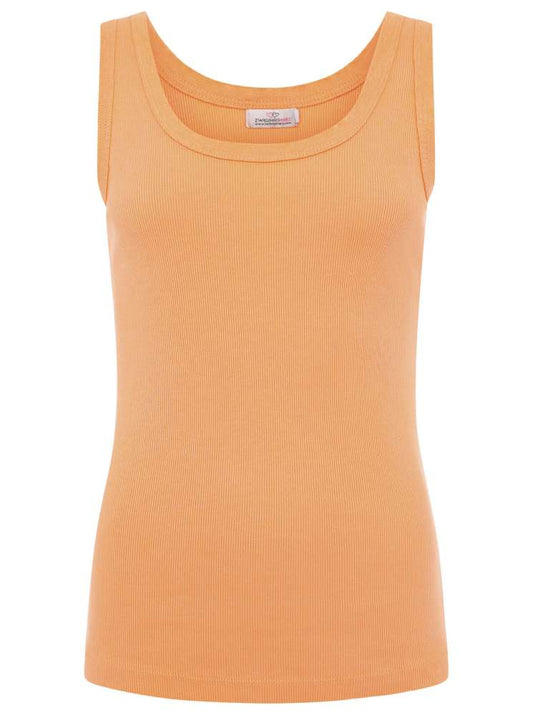 💕 Zwillingsherz Top "Rippe" Tanktop Orange