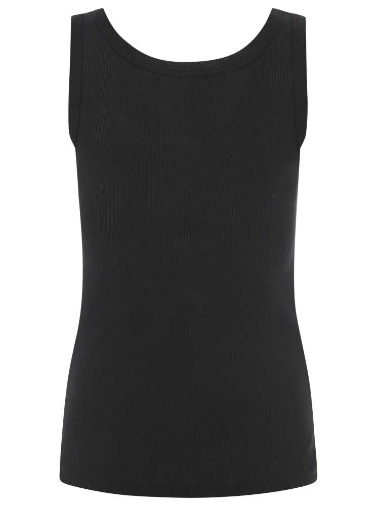 💕 Zwillingsherz Top "Rippe" Tanktop Schwarz