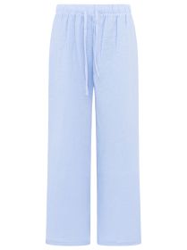 💕 Zwillingsherz Hose Musselin "Uni" Hellblau