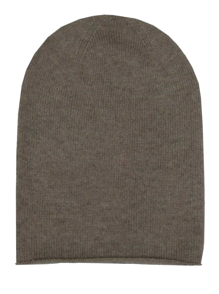 💕 Zwillingsherz Mütze "Herren Beanie" 100 % Kaschmir Braun